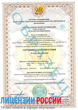 Образец сертификата соответствия Шерегеш Сертификат OHSAS 18001
